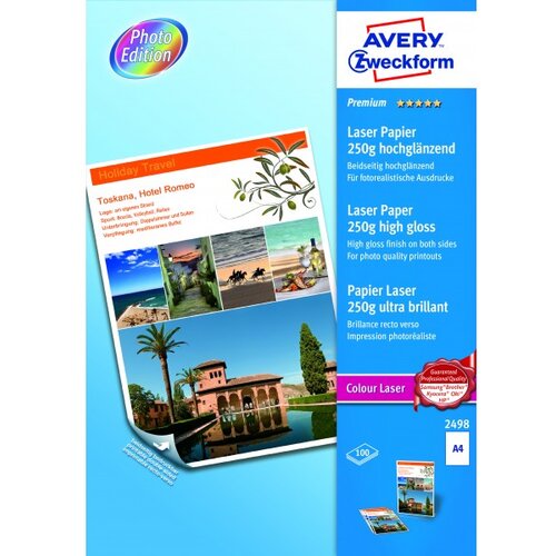 Avery Zweckform Foto papir barvni laserski Premium A4 - 250 g Slike