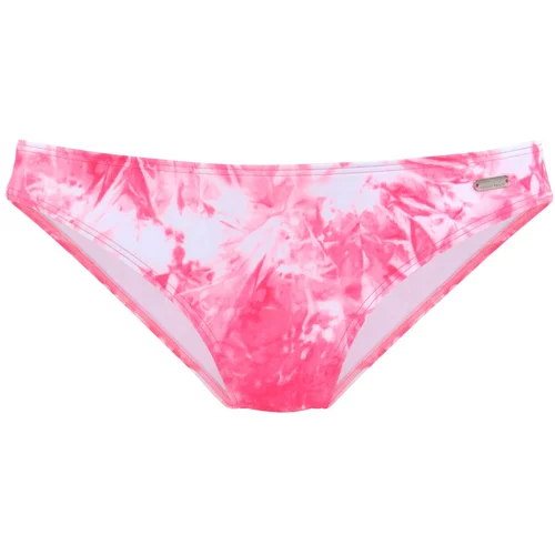 VENICE BEACH Bikini hlačke roza / bela