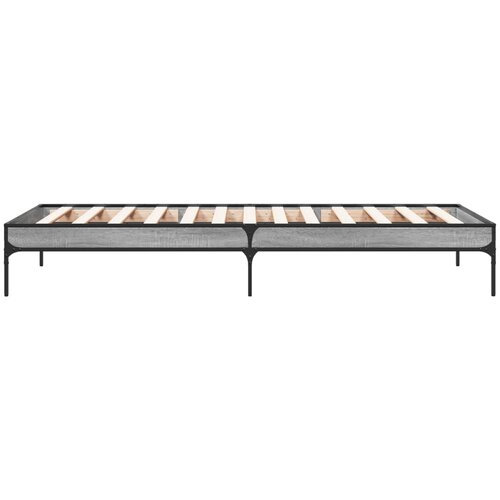  Okvir za krevet boja hrasta 100x200cm konstruirano drvo i metal Slike