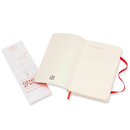 Moleskine Beležnica PKT mehke platnice, rdeča &amp;ndash; brezčrtna Slike