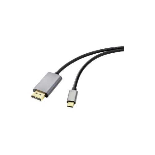 Renkforce DisplayPort priključni kabel 1.00 m RF-4600984 DisplayPort 1.4 crna [1x muški konektor USB-C™ - 1x muški konektor displayport] Cijene