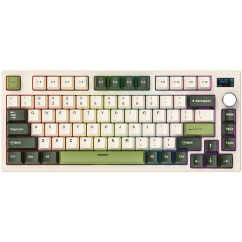 Fantech tastatura mehanička Gaming MK910 RGB Vibe Maxfit 81 Milky Matcha Wireless (Yellow switch) Slike