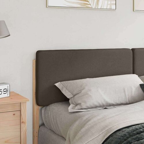 Tapecirani uzglavlje Smeđa i taupe 180 cm Čvrsto borovo drvo Slike