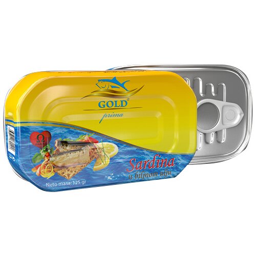  Sardina u ulju Primo, 125g Slike