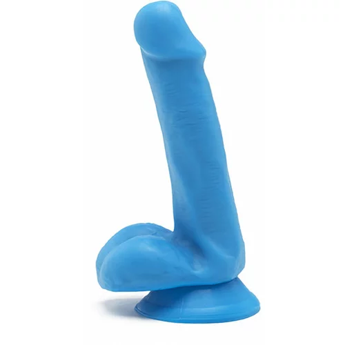 Toy Joy Get Real Happy Dicks Dildo 6 Inch with Balls Blue