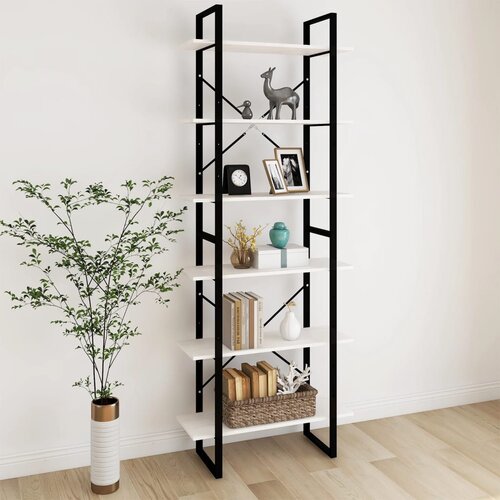 vidaXL Visoka omara bela 80x30x210 cm trdna borovina Cene