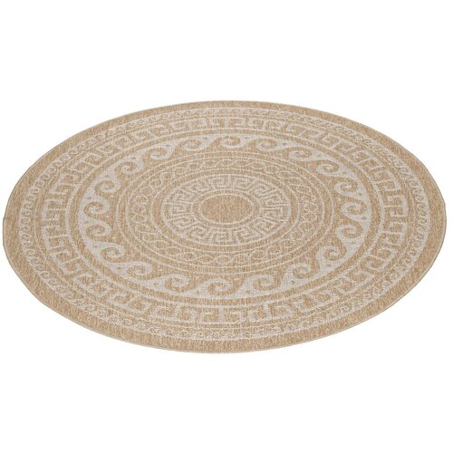 Ayyildiz Carpets Bež okrogla zunanja preproga &amp;oslash; 80 cm Comilla &amp;ndash; Slike