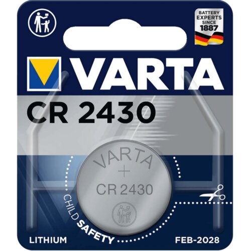 Varta Baterija litijska, CR2430, 3 V, dugmasta, blister 1 kom Slike