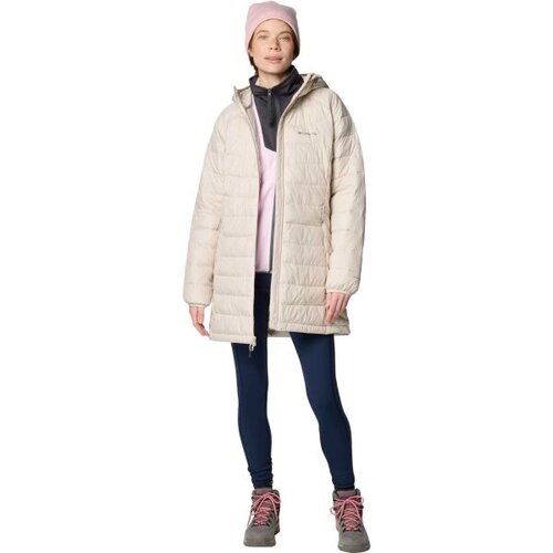 Columbia POWDER LITE MID JACKET Ženska duga zimska jakna, bež, veličina Slike