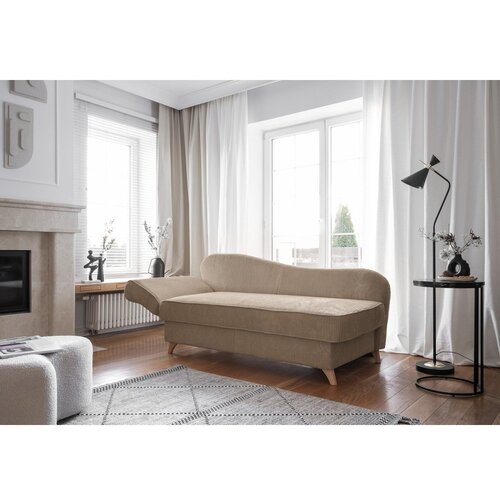 Miuform Sivorjav ležalnik iz rebrastega žameta (levi kot) Chic Charlotte &amp;ndash; Slike