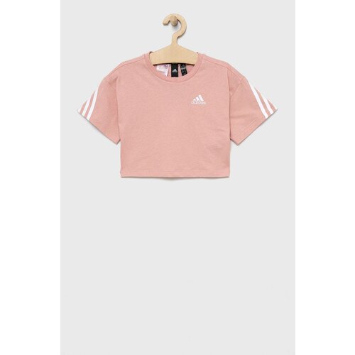 Adidas Otro&amp;scaron;ki bombažen t-shirt roza barva Slike