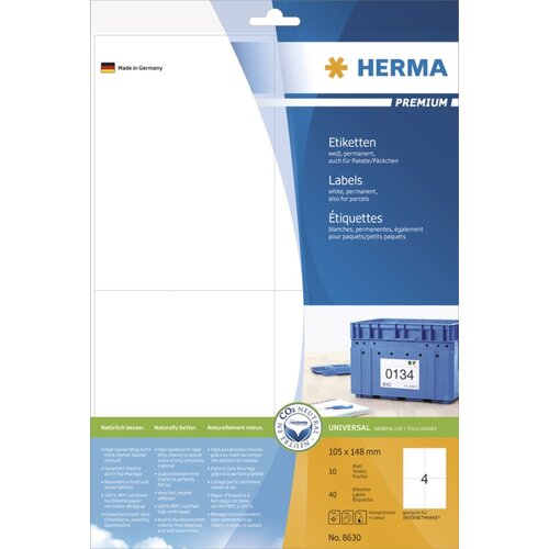 Herma ETIKETE 105 x 148 mm 8630 SUPERPRINT 10/1, (20383525) Cene