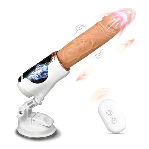 Paloqueth Realistic Dildo Fuck Machine with Vibrations &amp;amp; Remote Control Skin Slike