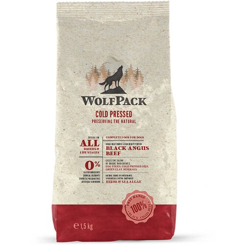 WolfPack hladno stiskana hrana - black angus govedina 1,5 kg Slike
