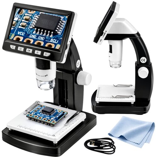  Digitalni mikroskop s LCD zaslonom 1000x Magnification Slike