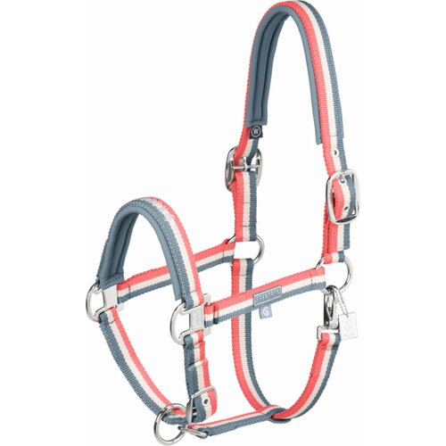 ESKADRON Oglavka DOUBLE PIN, steel blue-greige-coral blossom - WB Cene