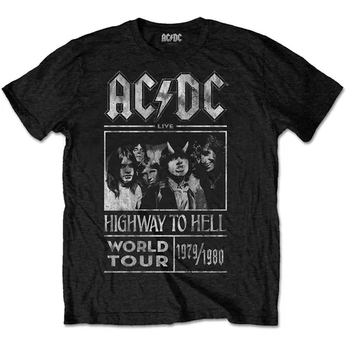 ACDC Košulja Highway to Hell World Tour 1979/1987 S Crna