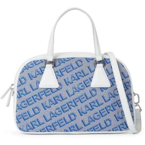 Karl Lagerfeld Ručna torbica plava / siva / bijela