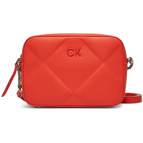 Calvin Klein Ročna torba Re-Lock Quilt Camera Bag K60K610767 Oranžna
