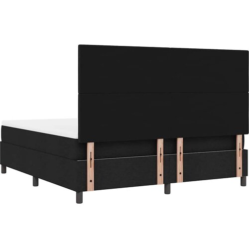  s opruga kutije s LED trakama Crna 180 x 200 cm tkanina Slike