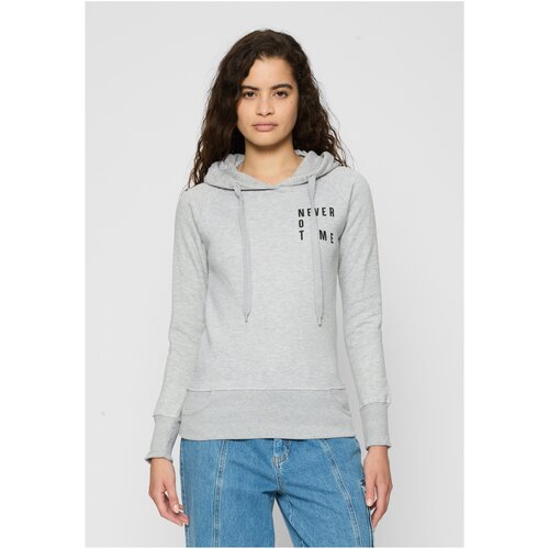Mister Tee Ladies Never On Time Hoody Grey Cene