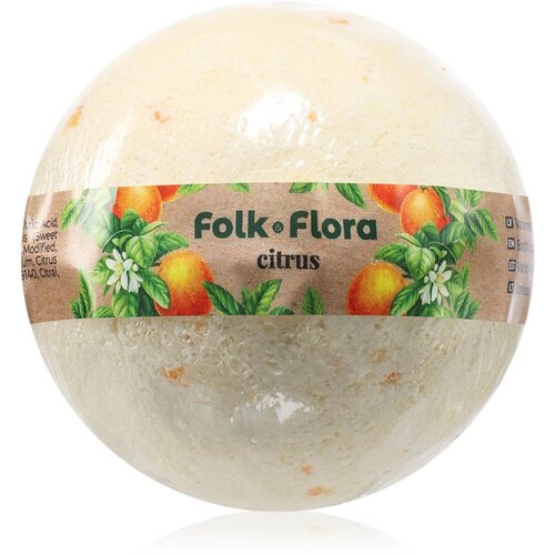 Folk & Flora Citrus kroglica za kopel z osvežujočim učinkom 130 g Cene