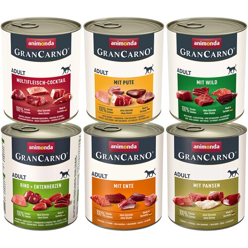 Animonda Ekonomično pakiranje GranCarno Original 24 x 800 g - Mixpaket 2 (6 Sorten) Cijene