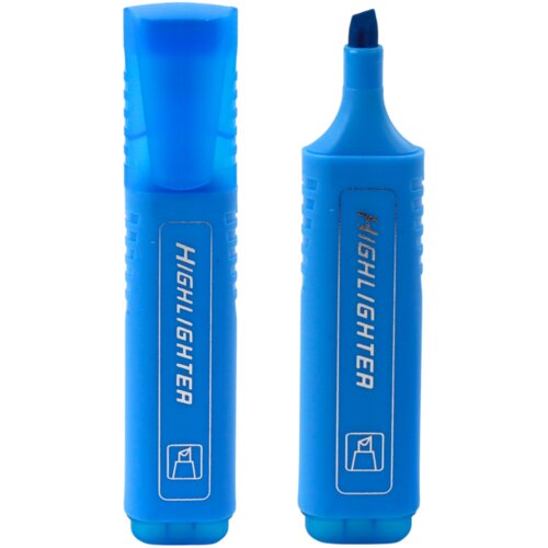 Highlighter marker za bilje&amp;scaron;ke &amp;scaron;kolski ured neonski intenzivno plavi Slike
