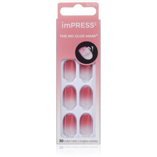 Kiss imPRESS The No Glue Mani Umjetni nokti samoljepljiv Beat The Heat 30 kom Slike
