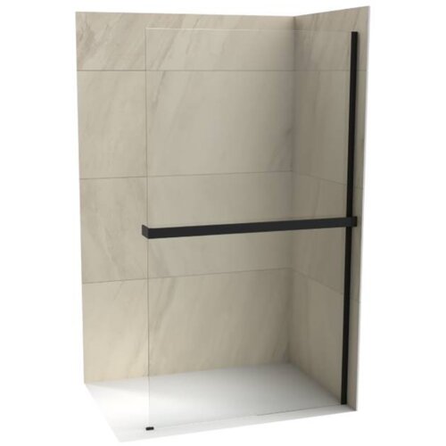 Copen monte superior walk-in tuš paravan, polica i držač mat crni - 100 cm Cene