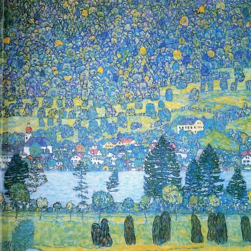Fedkolor Slika reprodukcija 50x50 cm Lake, Gustav Klimt –