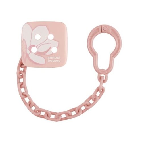 Canpol Gold Soothers Holder verižica za dudo Pink 1 kos Cene