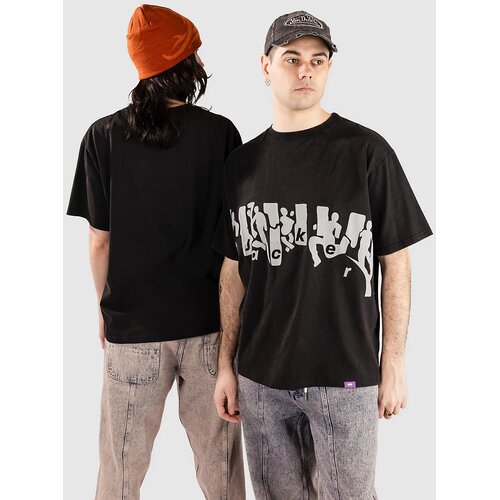 Jacker Mirror Maze Garment Dyed T-shirt black Cene