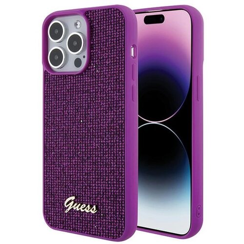 Guess OVITEK DISCO METAL SCRIP CASE OVITEK ZA IPHONE 15 PRO MAX ROZA, (21834426) Cene