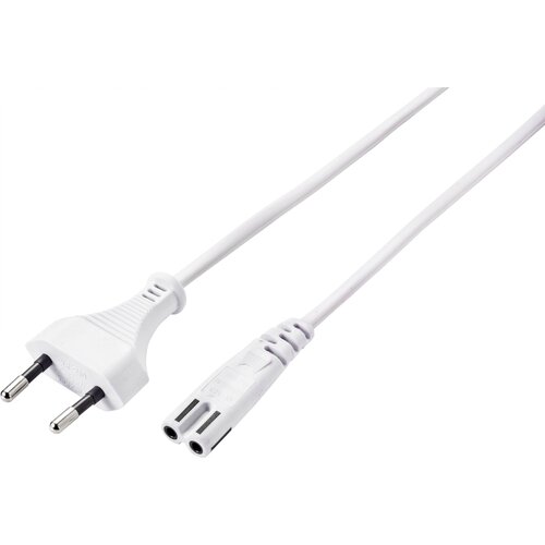 Basetech Omrežni kabel\, Euro vtič\, raven / C7 naravnost\, 5 m\, bel BT-2336883 tok napajalni kabel bela 5.00 m, (20414771) Slike