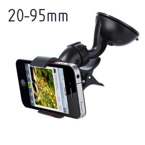 Univerzalni avto nosilec za mobilne telefone 20-95 mm - črni Cene