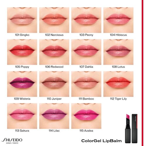 Shiseido ColorGel LipBalm balzam za toniranje usana s hidratantnim učinkom nijansa 111 Bamboo 2 g Slike