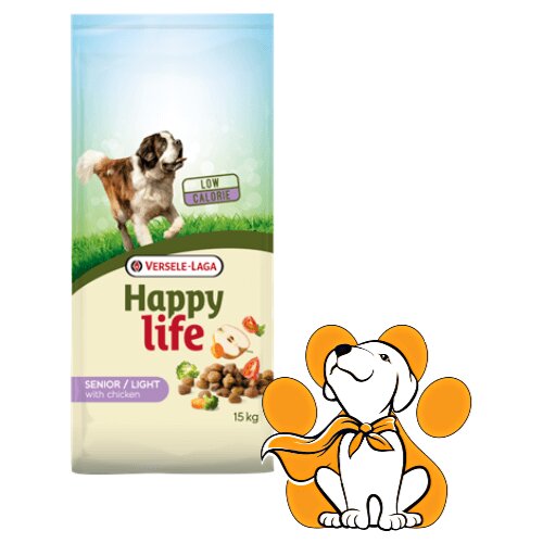 Happy Life Light Senior Chicken 15kg, Hrana Za Starije i Gojazne Pse Cene