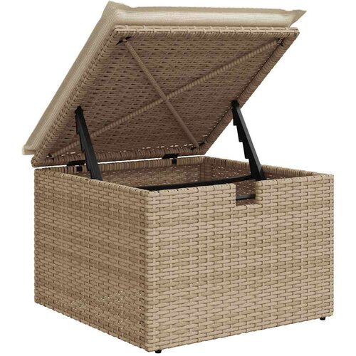 vidaXL 2-dijelni set vrtnih sofa s jastucima bež od poliratana bagrem Cene
