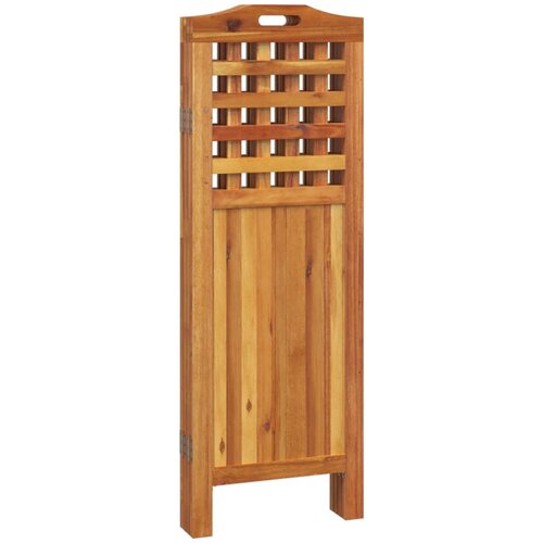  pregrada s 4 panela 162x2x115 cm masivno bagremovo drvo Slike