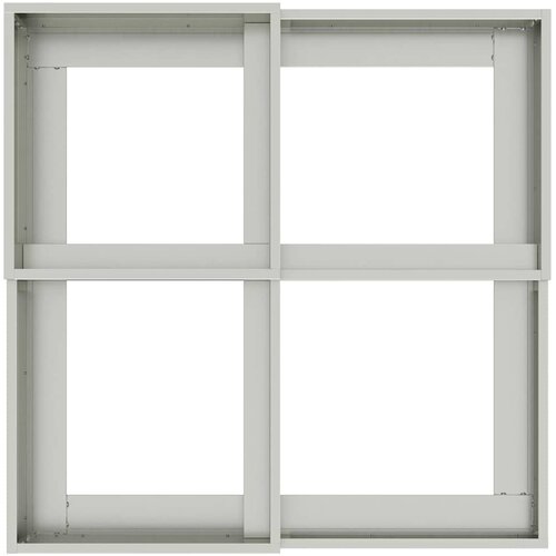  Vrtna saksija Srebrno 80 x 80 x 60 cm Pocinčani čelik Slike
