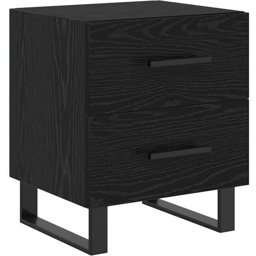  Noćni Ormari s ladicama 2 pcs Crni hrast 40 x 35 x 47.5 cm Slike