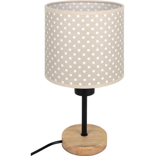 Brilagi Stona lampa BOBO WOOD 1xE27/25W/230V hrast/crna/bež/tačkice Slike