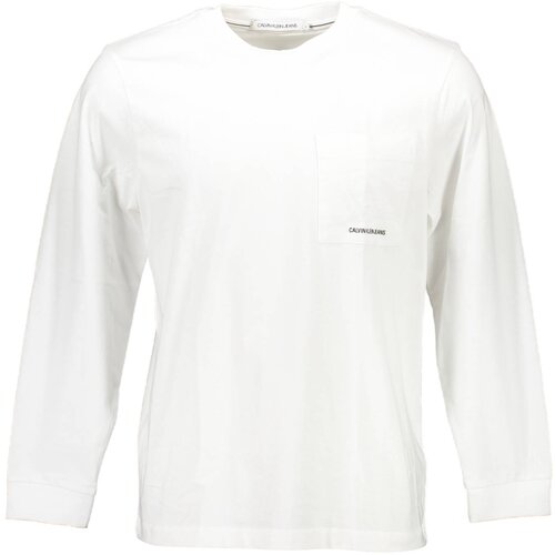 Calvin Klein MEN&amp;amp;#39;S LONG SLEEVE T-SHIRT WHITE Slike