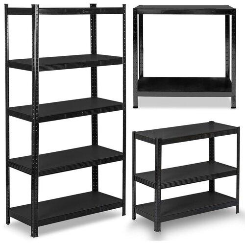  Metalni stalak za odlaganje 180 x 90 x 40 cm Humberg HR-851 crni Slike
