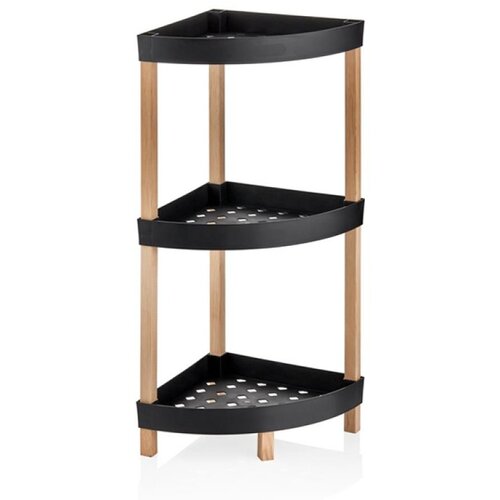  Ugaona drvena polica sa plastičnim pregradama Bienwood BIE-7208 Cene