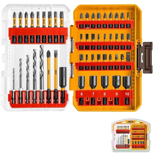 Ingco set udarnih bitova AKDL24906, 49 komada Slike