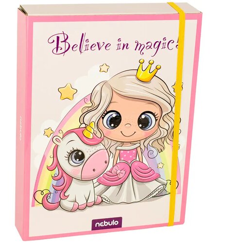 NEBULO kutija za bilježnice formata A/5 s motivom princeze i jednoroga Cene