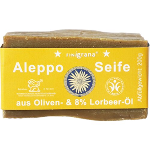 FINigrana&amp;reg; Bio &amp;amp; Naturkosmetik Alepski sapun s 8% lovorovog ulja - 180 g Slike