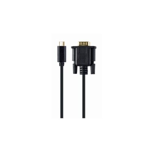 USB adapter Type-C to VGA-M adapter, 2 m, black, blister, GEMBIRD, A-CM-VGAM-01 Cene